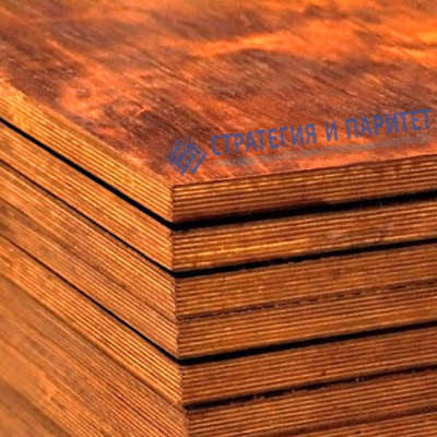 Фанера бакелитовая 12 мм 2440х1220 ФБВ