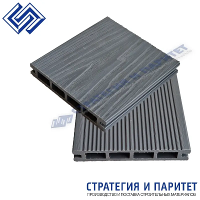 Террасная доска МПК 3000x140x25 СЕРЫЙ