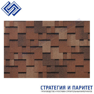 Гибкая черепица Roofshield Фемели Лайт Модерн Сандаловый
