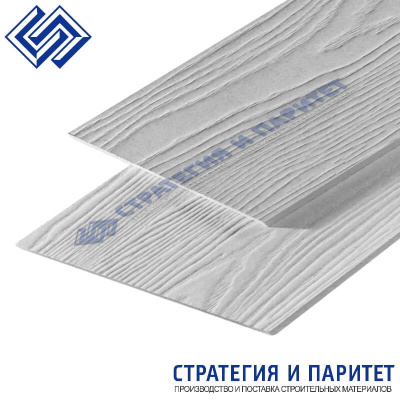 Фиброцементная панель под дерево 3000x1500x8 мм БЕЛАЯ