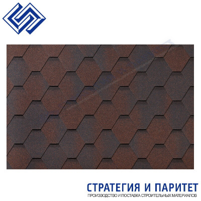 Гибкая черепица Roofshield Классик Стандарт Медный