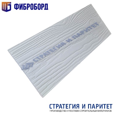 Фиброцементный сайдинг под дерево ФиброБорд 3000x190x8 мм RAL 7047 Телегрей 4