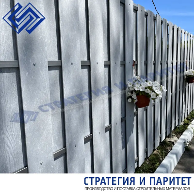 Заборная доска из шифера 1000x190x12 мм