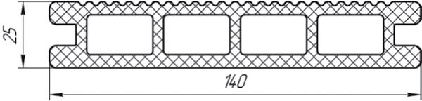 Террасная доска из МПК - размеры Террасная доска из МПК - размеры