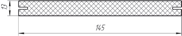 Заборная доска премиум 145x13 мм